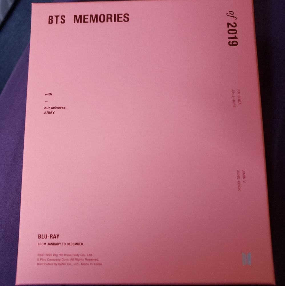 BTS memories of 2019 Bluray